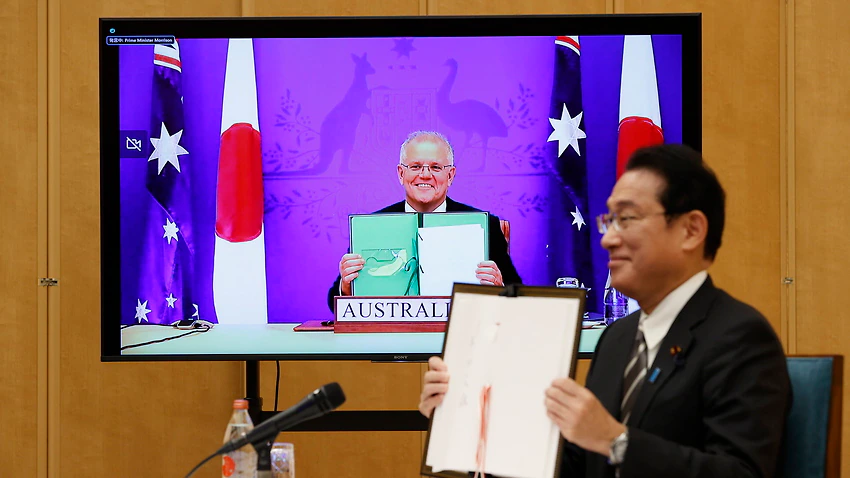 Австралия и Япония подписват „исторически“ пакт за сигурност
